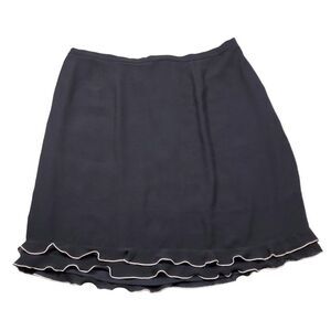 READ Cynthia Howie for Maggy Boutique Woman Black Crepe Skirt Plus Size 24W